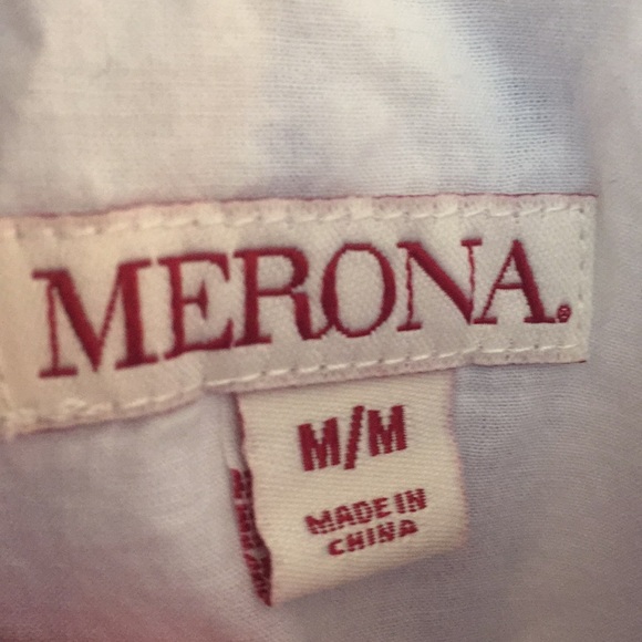 Merona Jumper/Romper - Blue & White - Size Medium - Picture 3 of 6